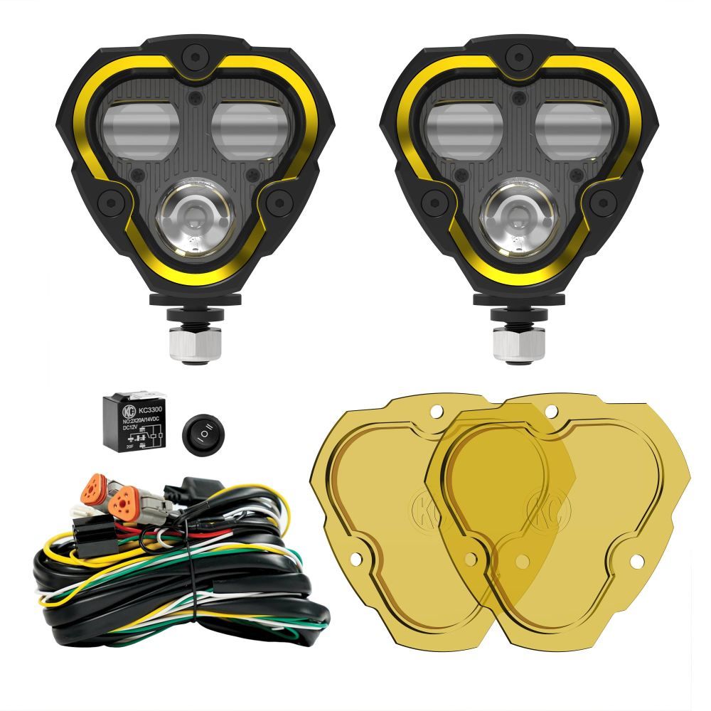 KC HiLites FLEX ERA® 3 Dual Mode SAE Fog Lights - 2-Light Master Kit