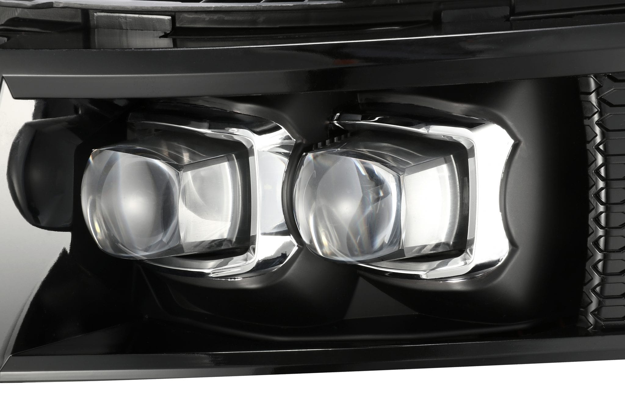 ALPHAREX NOVA-Series LED Projector Headlights Jet-Black CHEVY 2007-2014 2500/3500