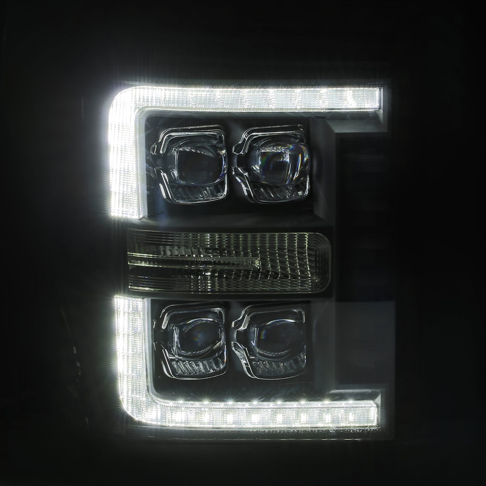ALPHAREX NOVA LED Projector Headlights Black FORD 2011-16 F250/F350