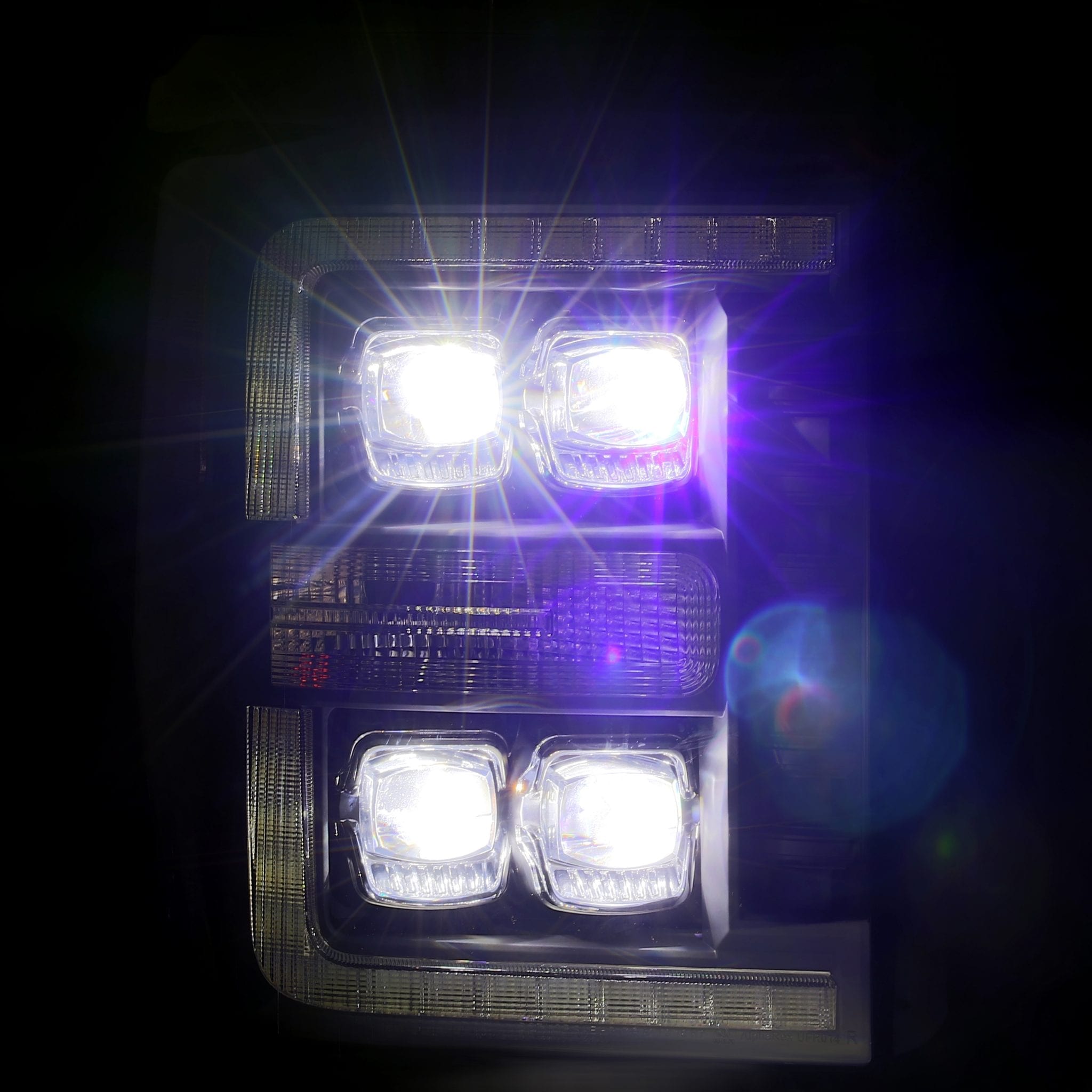 ALPHAREX NOVA LED Projector Headlights Black FORD 2011-16 F250/F350