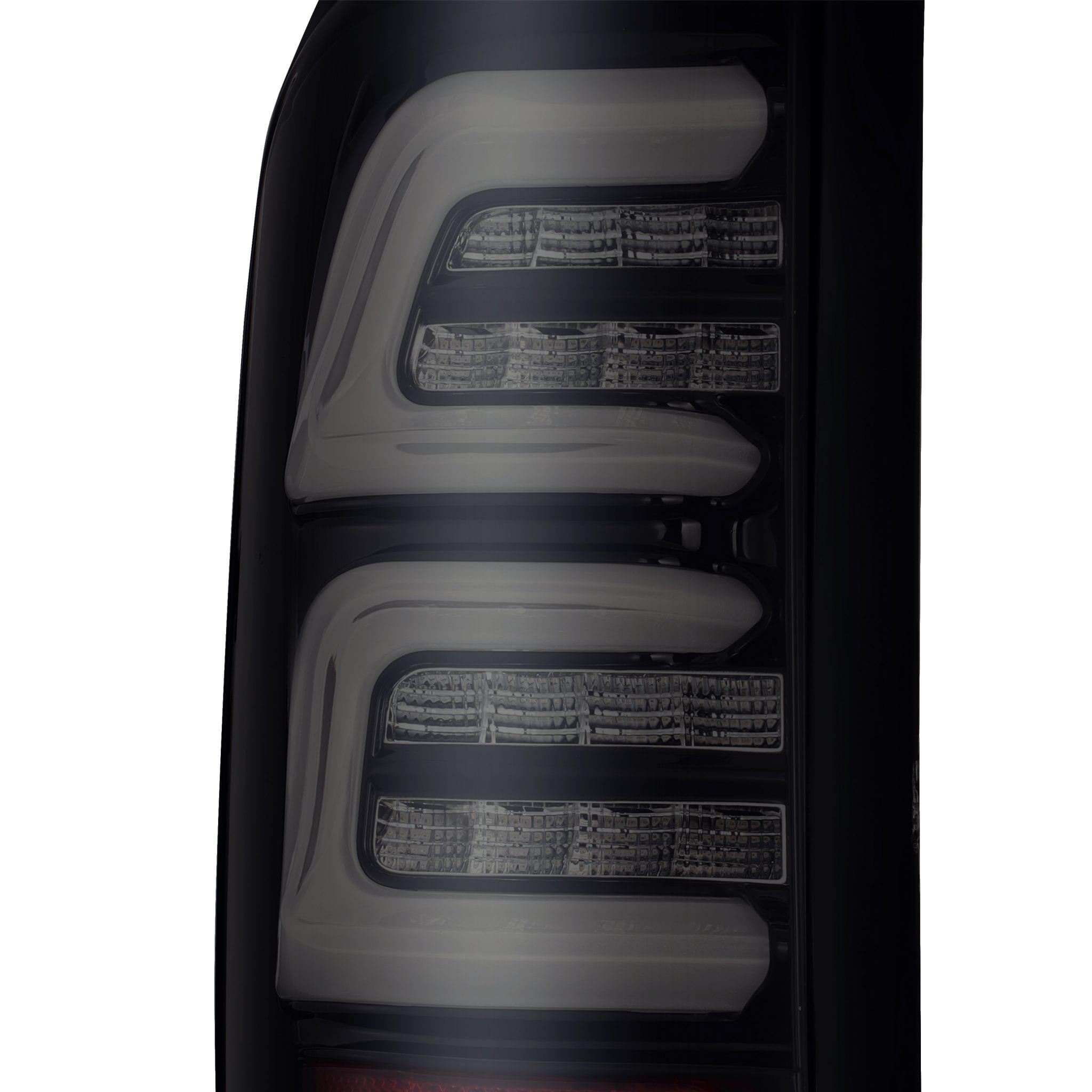 ALPHAREX PRO-Series LED Tail Lights Jet Black FORD 2011-16 F250/F350