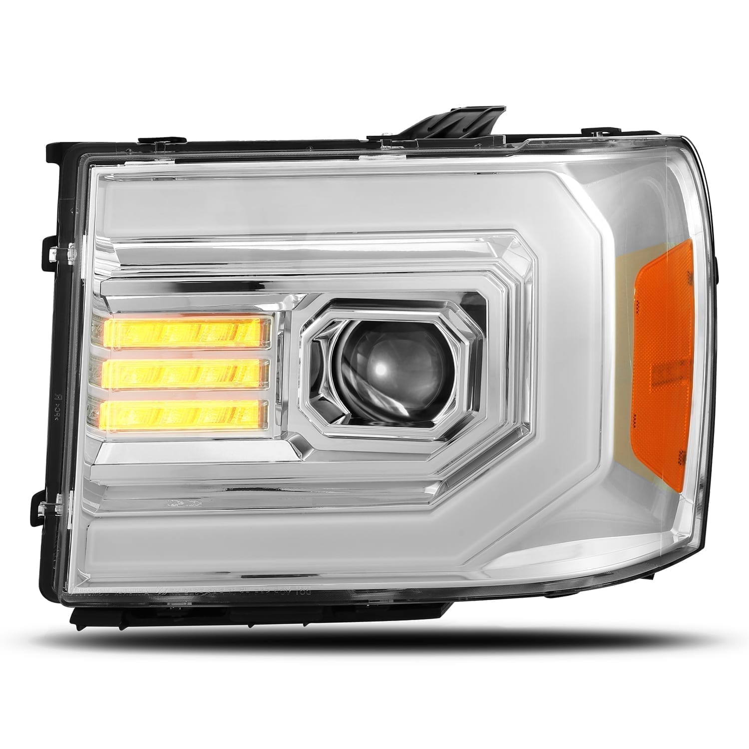 ALPHAREX PRO-Series LED Projector Headlights Chrome GMC 2007-2014 2500/3500