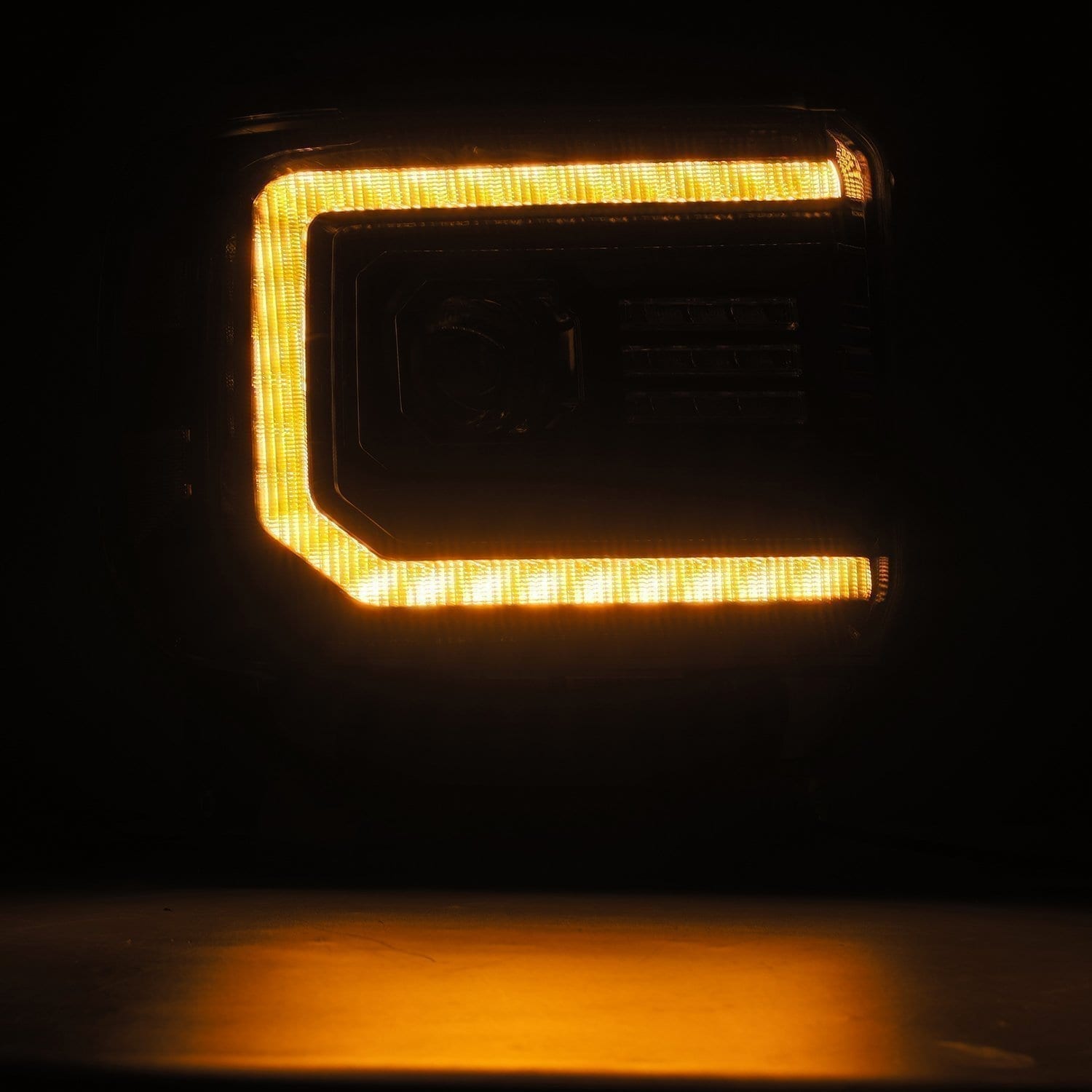 ALPHAREX LUXX-Series LED Projector Headlights Alpha-Black GMC 2015-19 2500/3500