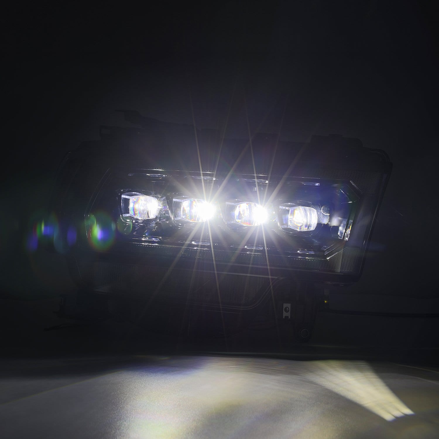 ALPHAREX NOVA LED Projector Headlights Alpha-Black RAM 2019-22 2500/3500